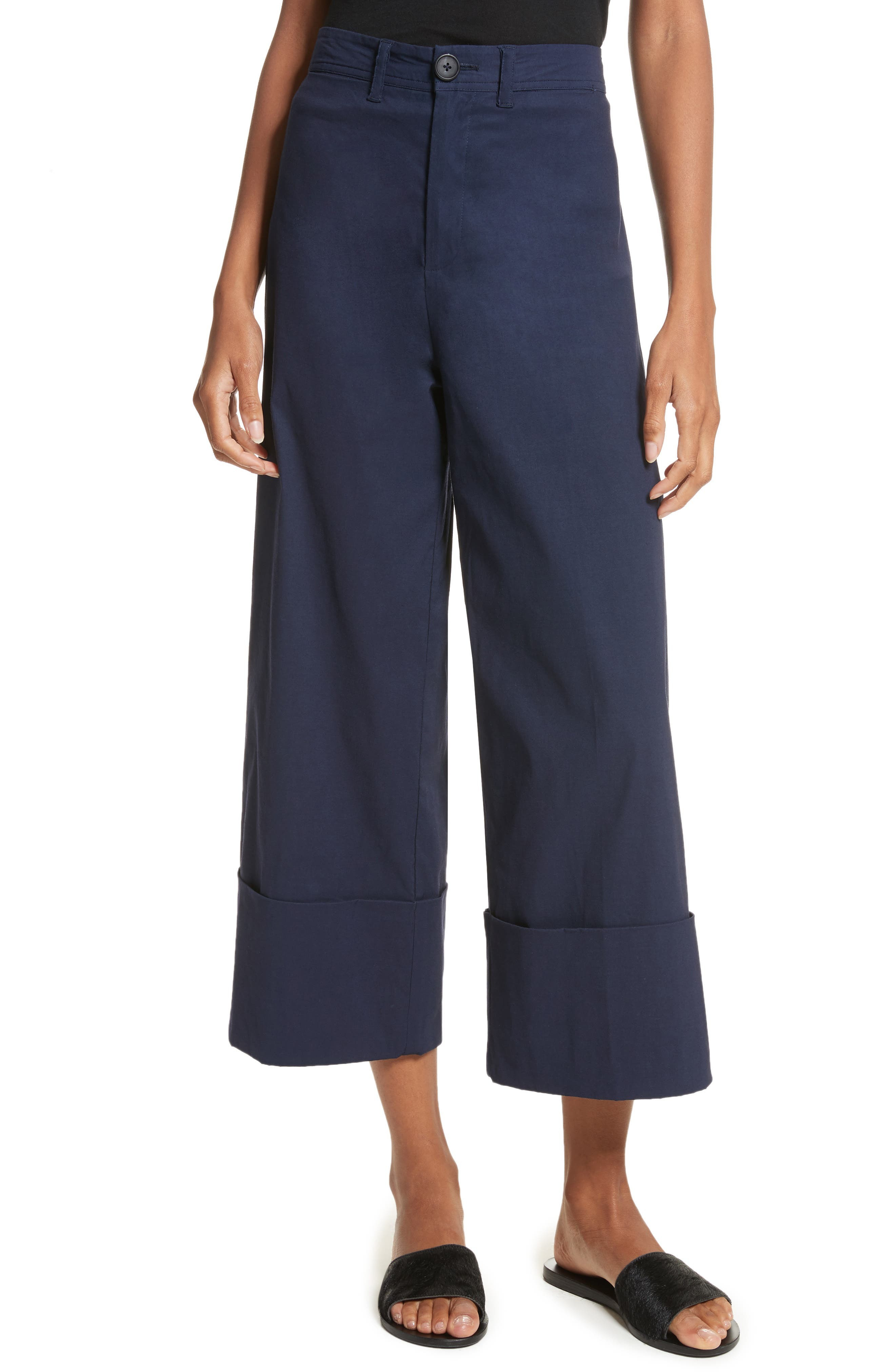 Cuffed Wide Leg Pants | Nordstrom