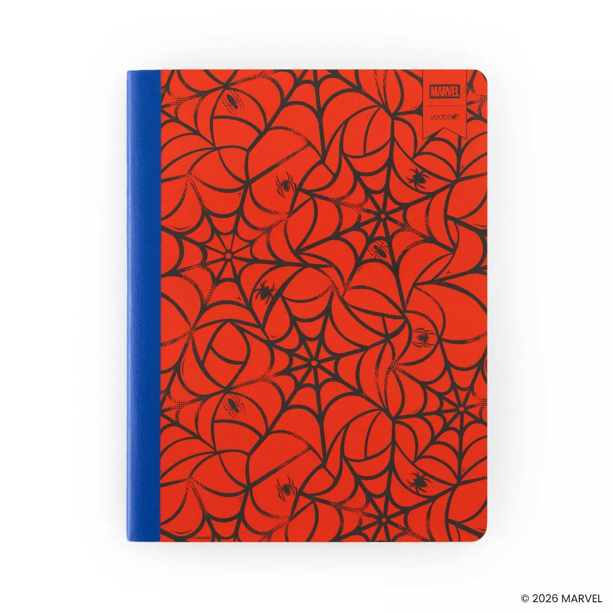 Yoobi Marvel 7.5"x9.75" Composition Books Wide Ruled Spider-Man Web | Target