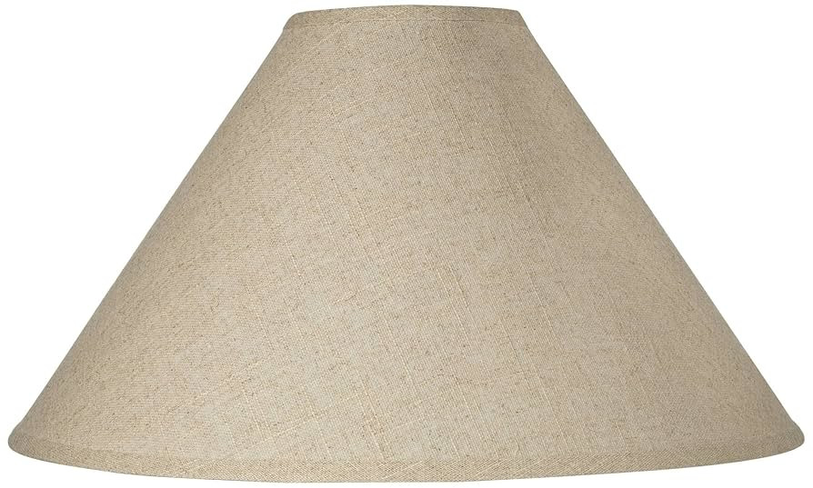 Empire Lamp Shade Fine Burlap Beige Large 6" Top x 21" Bottom x 11.5" High Spider Fitting with Re... | Amazon (US)