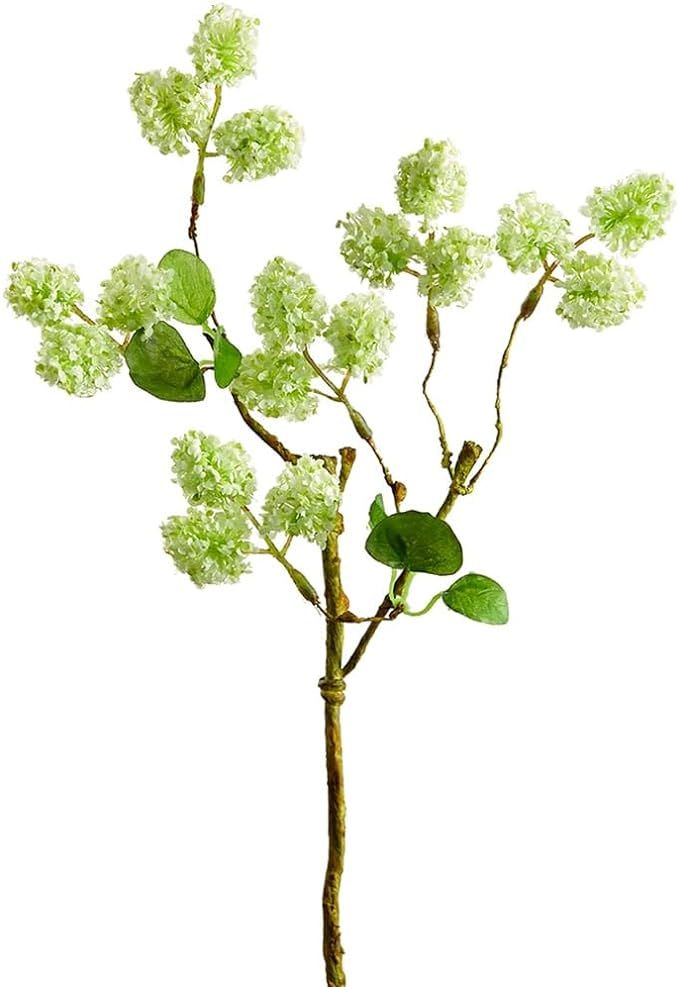 14" Mini Silk Viburnum Flower Stem -Green (Pack of 12) | Amazon (US)