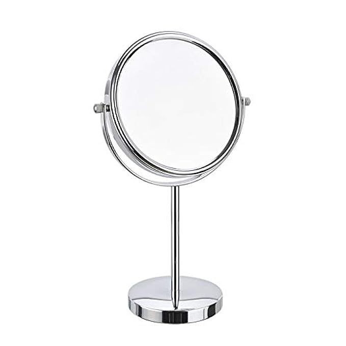 Tabletop Double Sided Mirror Round Vanity Mirror For Makeup 3x Magnifying Mirrors On Stand,free Stan | Amazon (US)