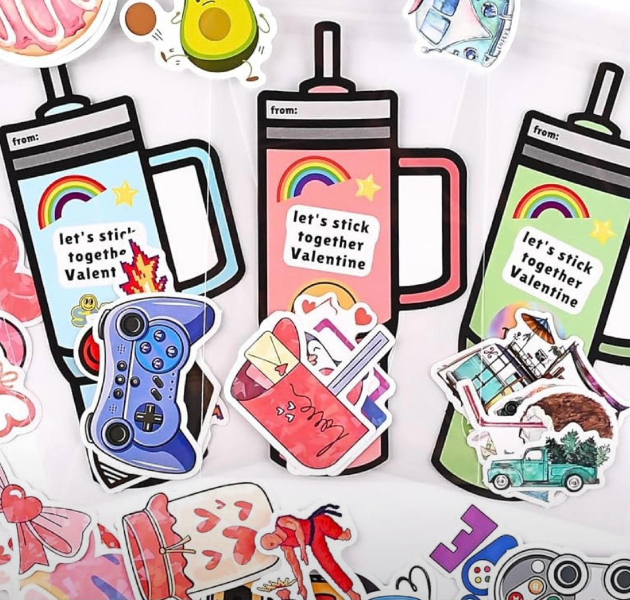 Tumbler stickers for valentines 💌 

#LTKSeasonal #LTKKids #LTKU
