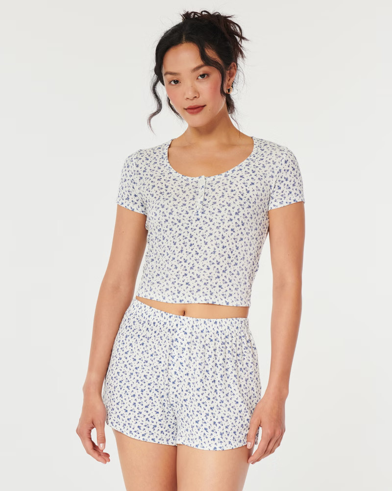 Gilly Hicks Jersey Ribbed Baby Sleep Tee | Hollister (US)