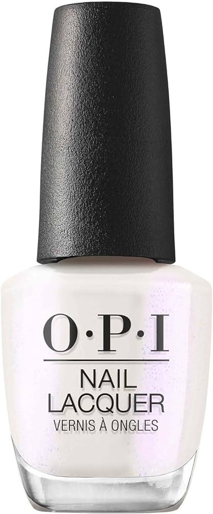 OPI Nail Lacquer, Opaque Shimmer Finish White Nail Polish, Up to 7 Days of Wear, Chip Resistant &... | Amazon (US)