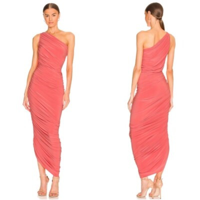 NWT $215 Norma Kamali Diana Gown in Papaya Size XS  | eBay | eBay UK