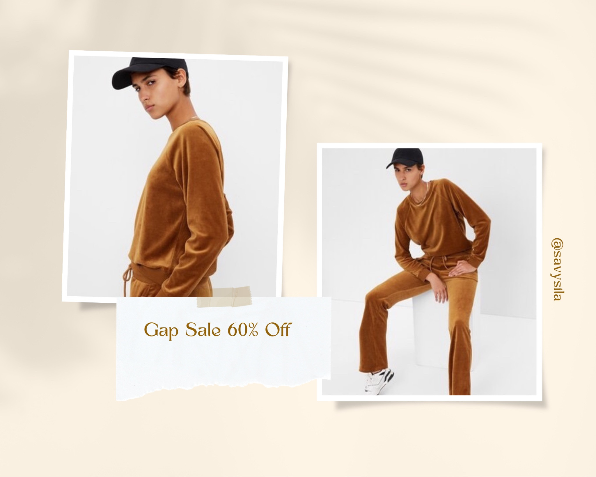 Velour Sweatshirt and Sweatpants on sale at the Gap happening until end of day January 28! Love this rich colour!🤎 60% off markdowns and 40% off plus extra 10% off regular price! Start the car!!🚙

#LTKstyletip #LTKFind #LTKsalealert