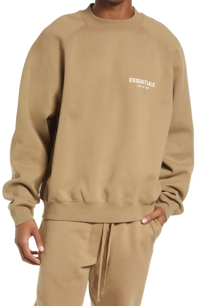 Fear of God Essentials Cotton Blend Crewneck Sweatshirt | Nordstrom | Nordstrom
