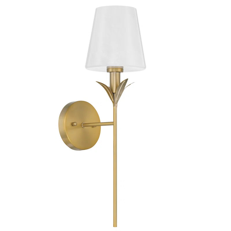 Willa Arlo™ Interiors Naoma 1-Light Steel Gold Dimmable Wallchiere & Reviews | Wayfair | Wayfair North America