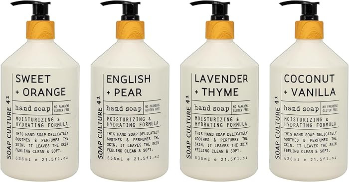 Home & Body Company Soap Culture 41 Hand Soap Collection 21.5 fl oz x 4 | Amazon (US)