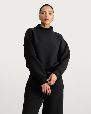 F&F Active Funnel Neck Sweatshirt in Black | Tesco F&F