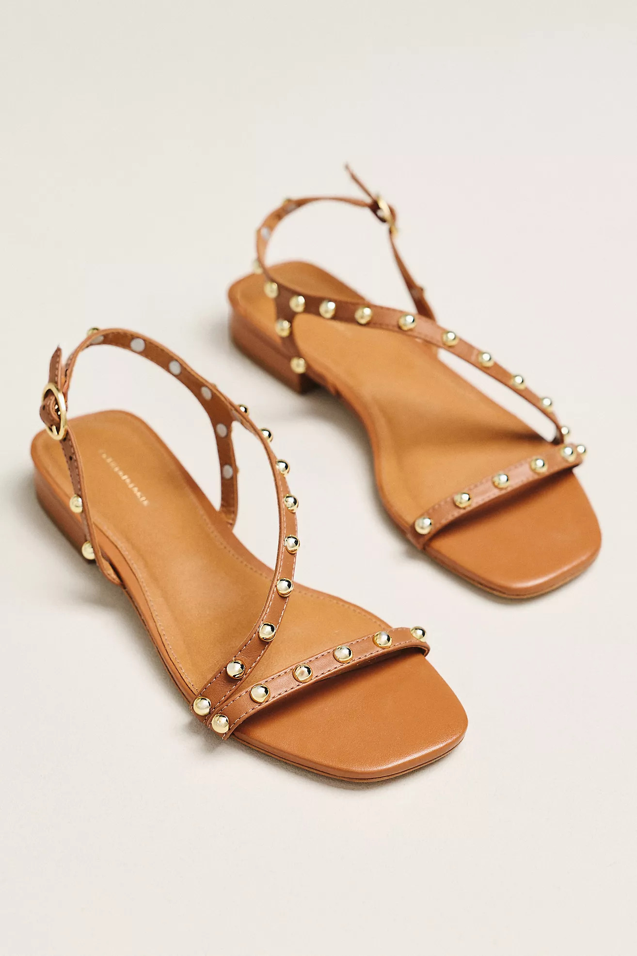 By Anthropologie Strappy Studded Flats | Anthropologie (US)