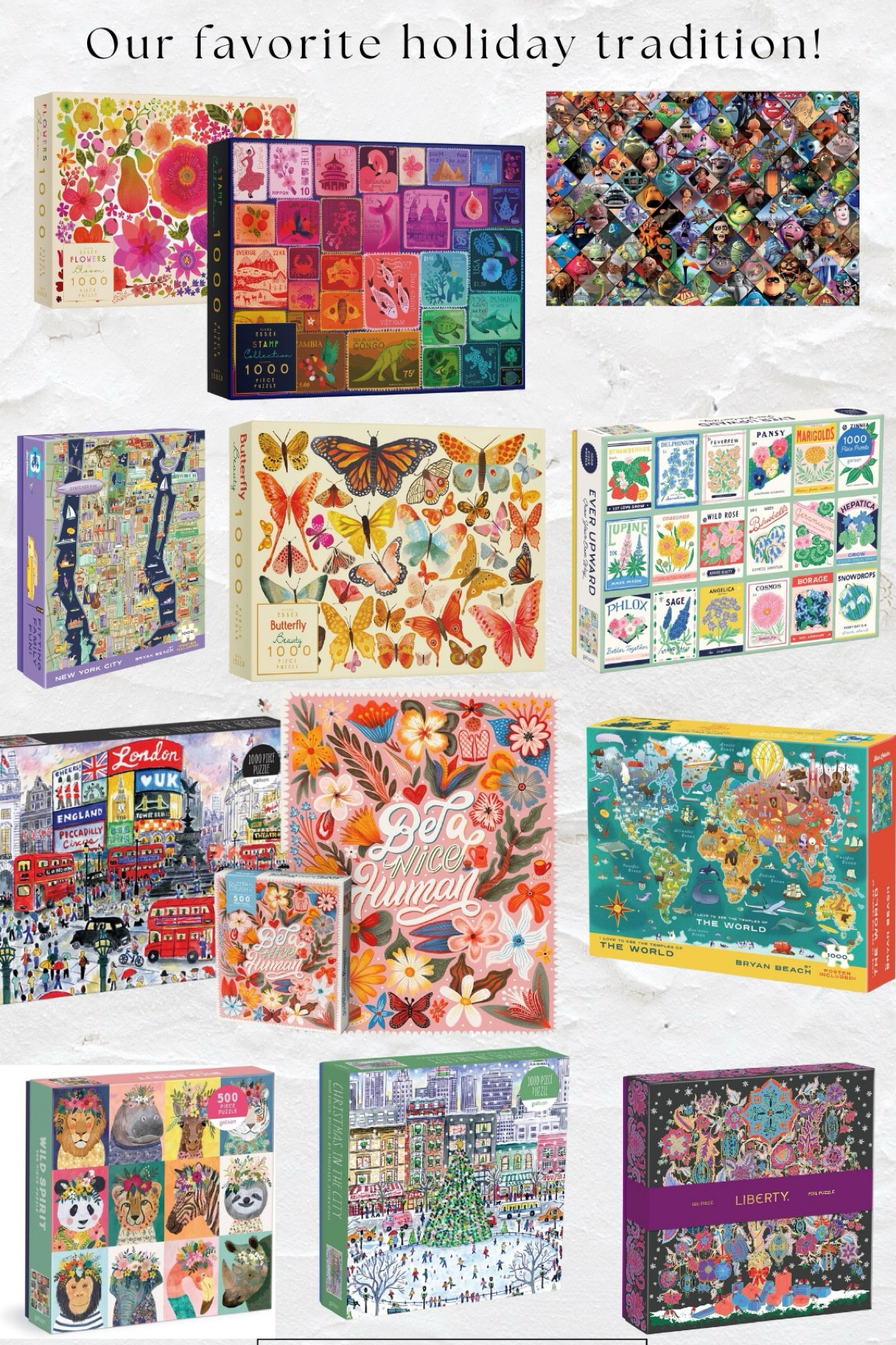 Puzzles: our favorite holiday tradition!!

#LTKFamily #LTKGiftGuide #LTKHoliday