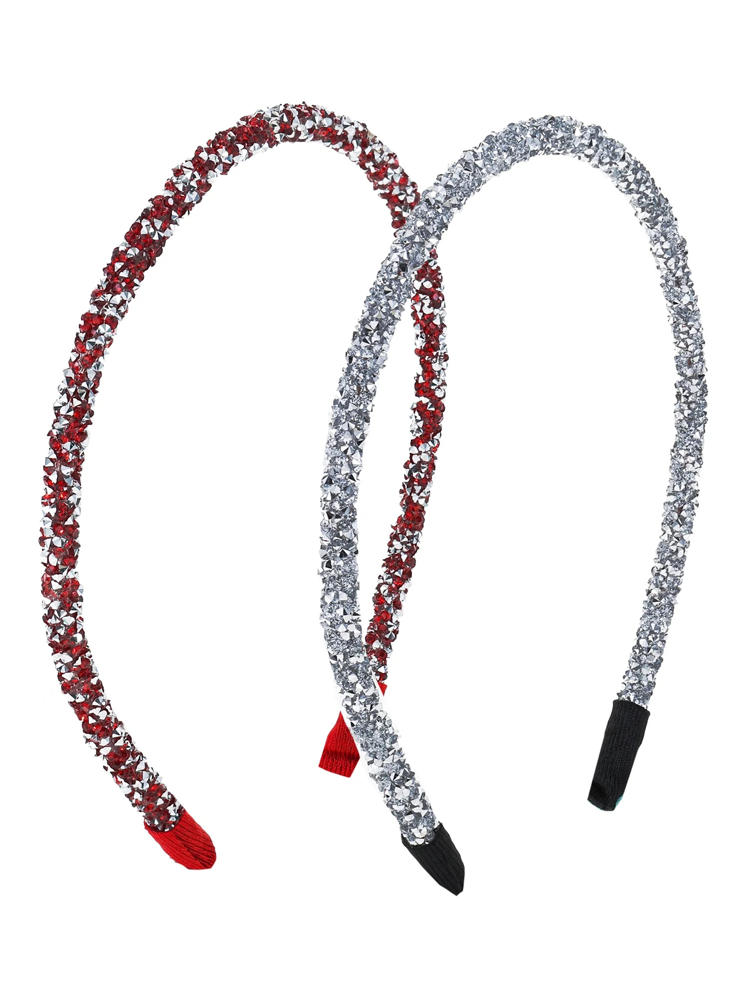 Holiday Time Red and Silver Headband Set, 2 Pieces | Walmart (US)