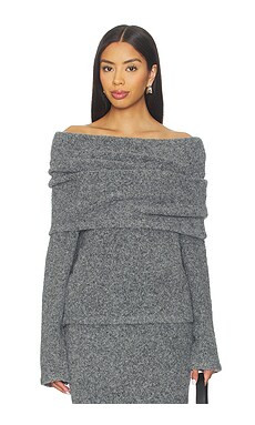Line & Dot Sonora Sweater in Charcoal Grey from Revolve.com | Revolve Clothing (Global)