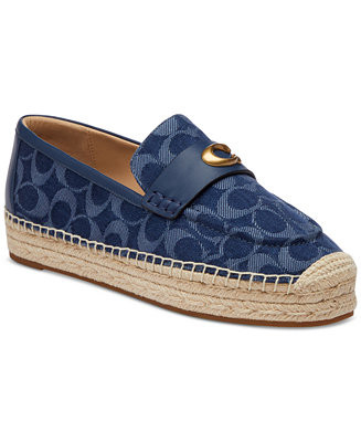 COACH Women's Camilla Logo Espadrille Flat Loafers - Macy's | Macy's