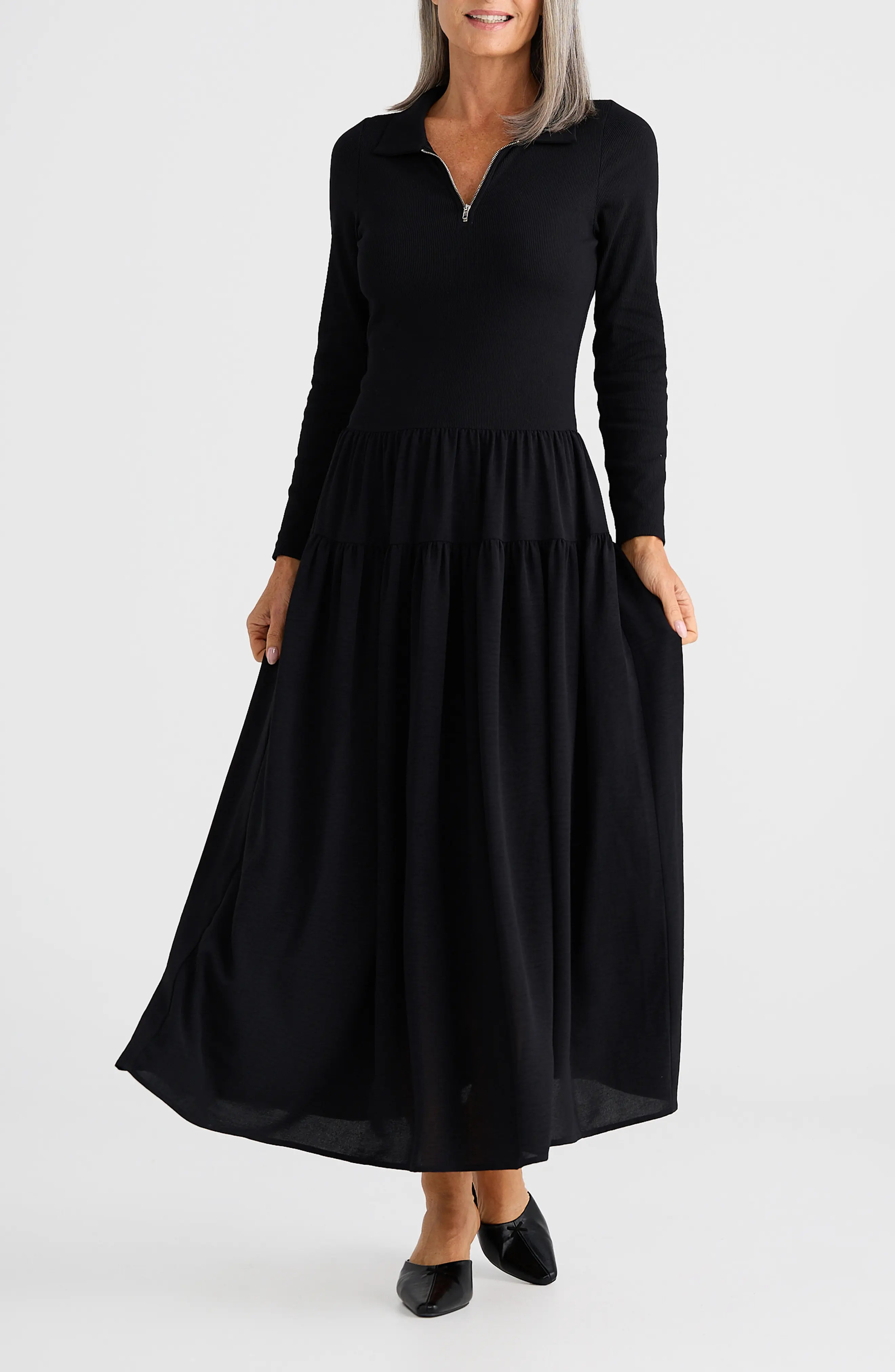 Brave+True Juliette Long Sleeve Maxi Dress (Women) | Nordstrom | Nordstrom