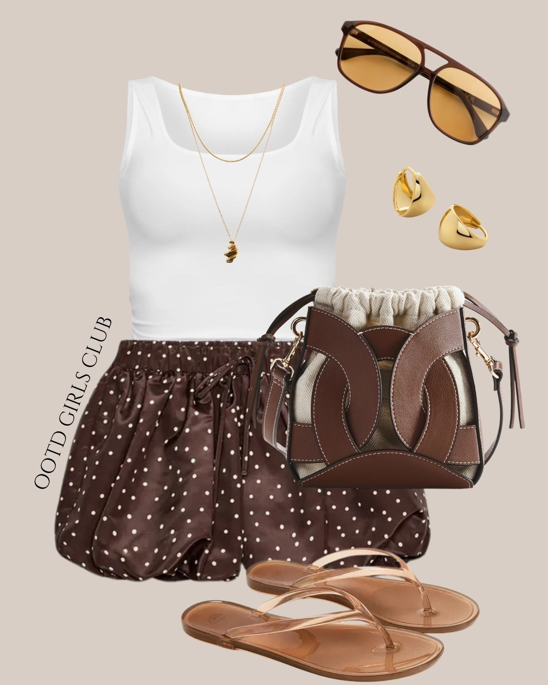 Summer outfits - styling the gorgeous brown polka dot satin skort 

#LTKfestival #LTKsummer #LTKspring