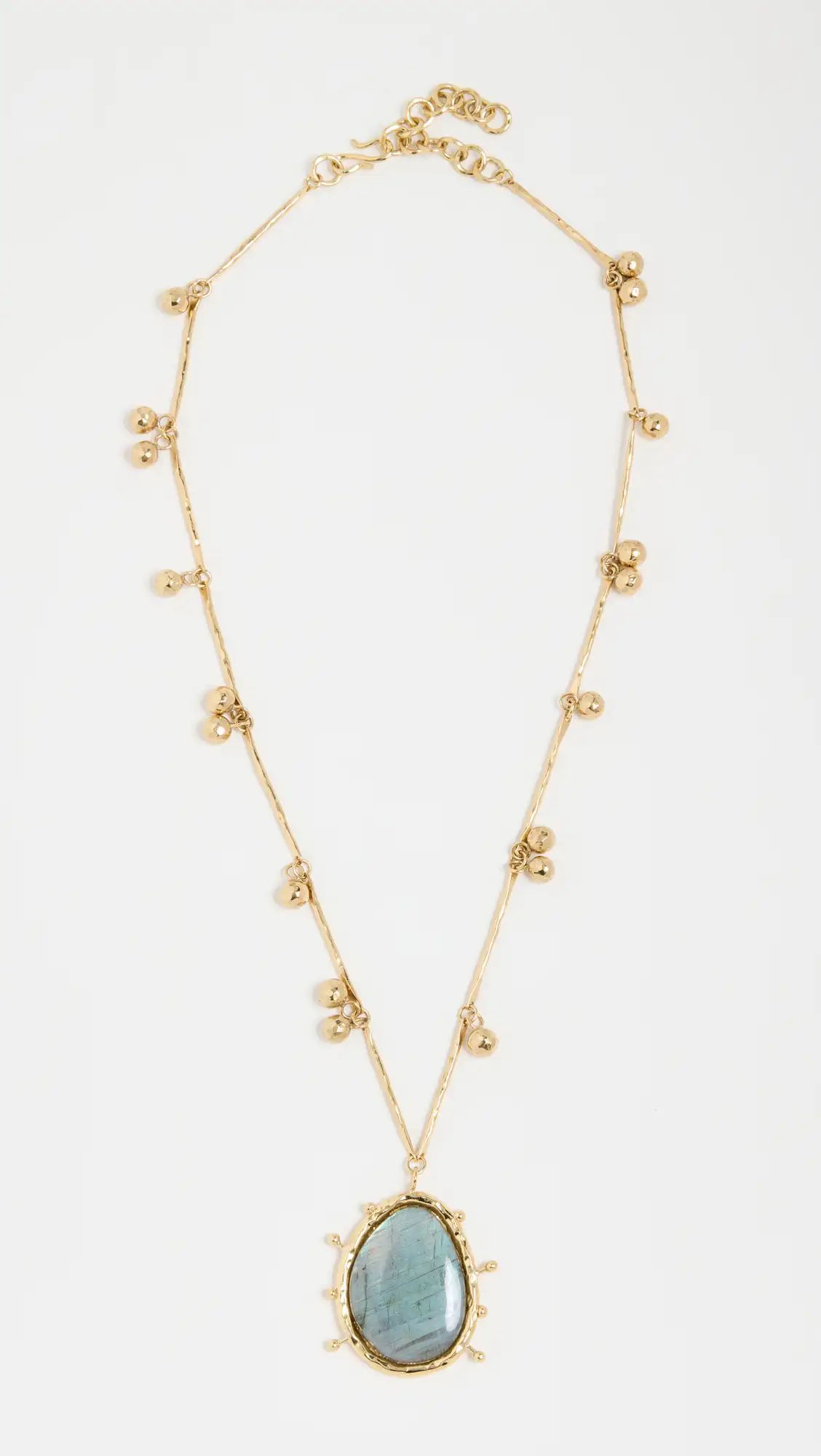 Ulla Johnson Hammered Textured Organic Stone Necklace | Shopbop | Shopbop
