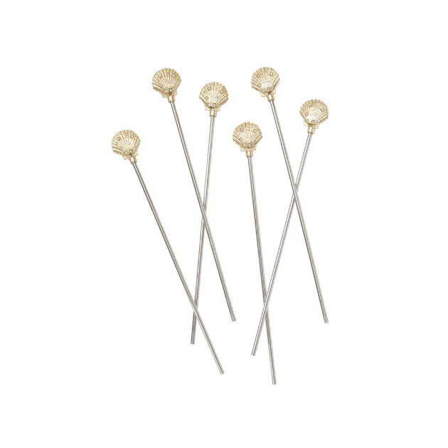 Shell Swizzle Sticks | Cailini Coastal