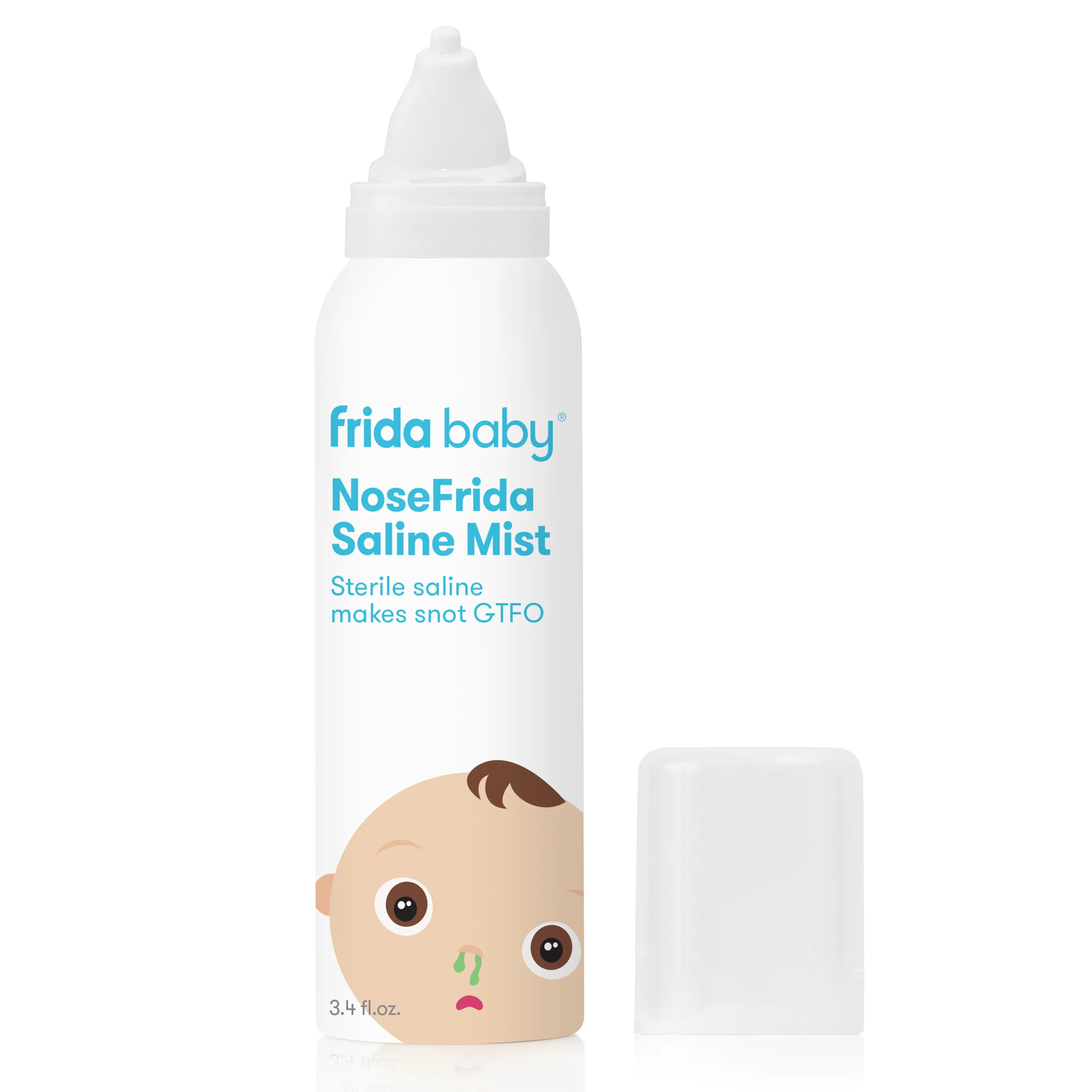 Frida Baby Saline Nasal Spray, Sinus Rinse for Kids Decongestion, Cold Relief, Infant, 3.4 fl oz | Walmart (US)