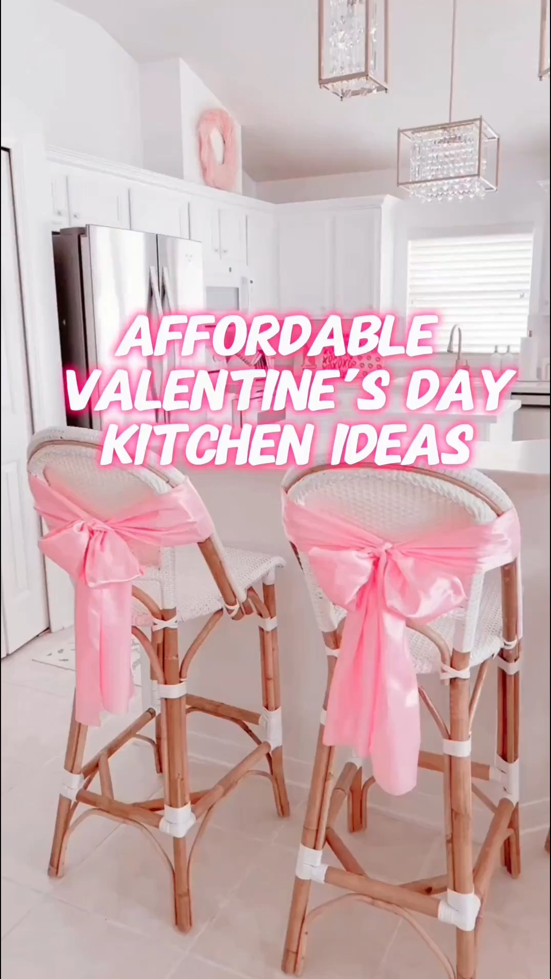 🩷VALENTINE’S DAY: Giving you three affordable ways to add a pop of color to your kitchen for Valentine’s Day.

🎀I’ve used these pink table runners two years in a row. A pack of 12 is $20. Tie around your chairs for a festive touch. They add so much color.

💘Add a pink pampas grass wreath for a romantic feel. This wreath is under $30.

💝Add seasonal canvas art to any area in your home to give your space a fresh look. Each framed painting is around $10.

🪑BAR STOOLS: @serenaandlily
🎀TABLE RUNNERS & WREATH: @amazonhome
💝CANVAS ART: @sheinhomeofficial 

👉🏼Follow my shop @jtstjtst11 on the @shop.LTK app to shop this post and get my exclusive app-only content!

#liketkit 
@shop.ltk

#valentinesday #valentinesdayhome #valentinesdecor #valentinesdecorations  #valentines #valentinekitchen #serenaandlily #sheinhome #amazon #amazonhome #amazonhomefinds #amazonfinds #founditonamazon #affordablehomedecor #pinkbows #street2beachstyle #coquetteaesthetic #coquettecore #southernlivingmag #southernliving #CLpicks #tampablogger #stpeteblogger #LTK @jtstjtst11

#LTKSeasonal #LTKOver40 #LTKSaleAlert  #LTKHome #LTKValentine #LTKvlog #LTKmomlife