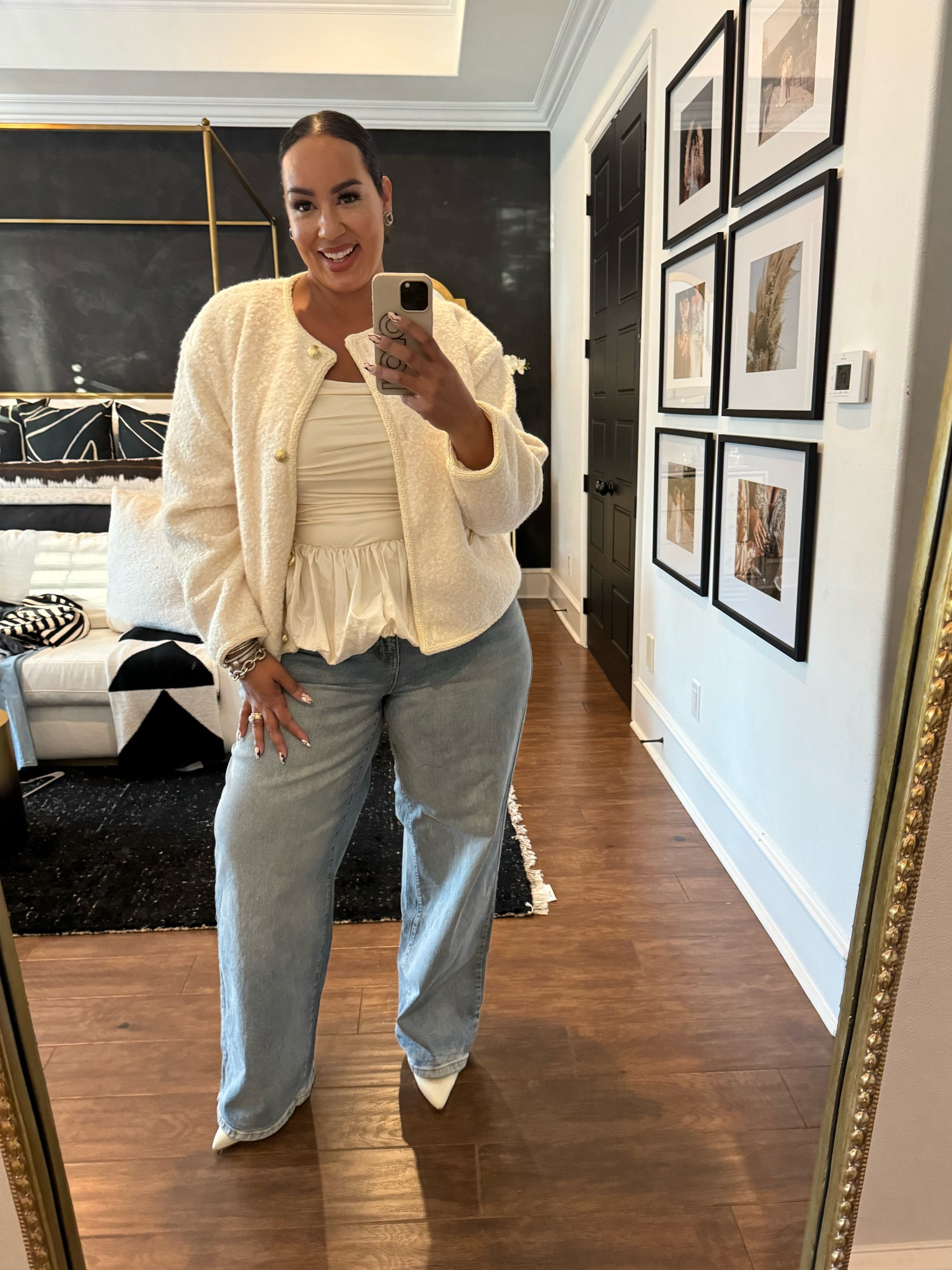 Obsessed with this top and jacket from @target target circle week is still going on so tons of sales . Wearing xxl in the top and jacket and 17 in the jeans 

#LTKPlusSize #LTKFindsUnder50 #LTKStyleTip