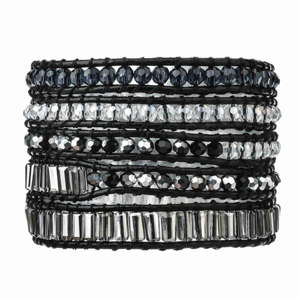 Emerald Cut Silver Dorado on Black | Victoria Emerson