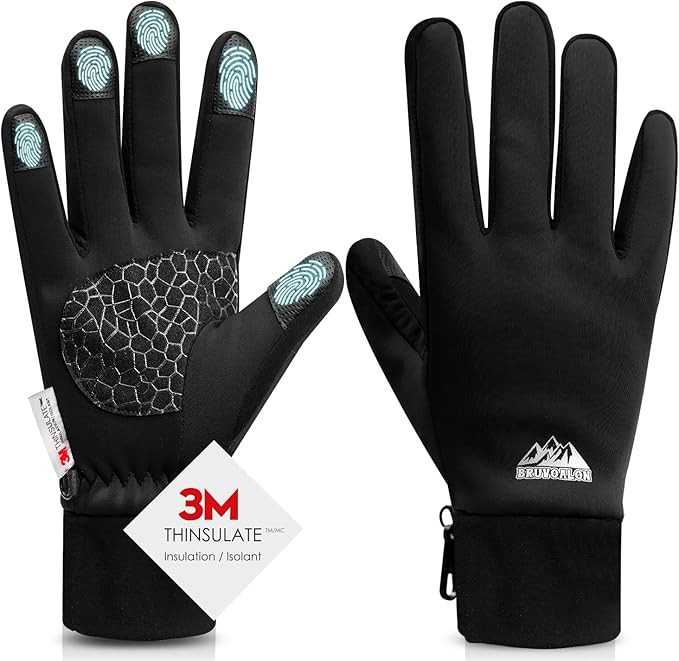 Bruvoalon Winter Gloves for Women & Men, 3M Thermal Insulation, Lycra Fabric, Windproof, Touchscr... | Amazon (US)