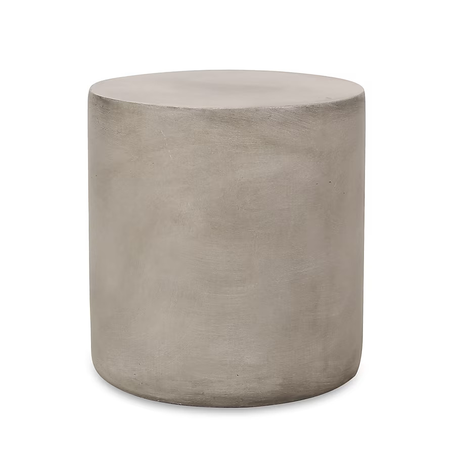 Best Selling Home Decor Massey Round Outdoor End Table 15.75-in W x 15.75-in L | Lowe's