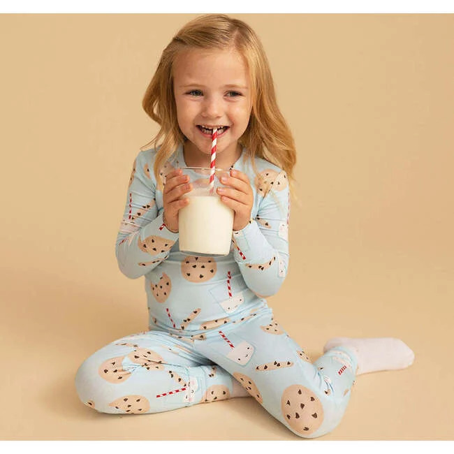 Chocolate Chip Cookies Classic Pajama Set Blue | Maisonette
