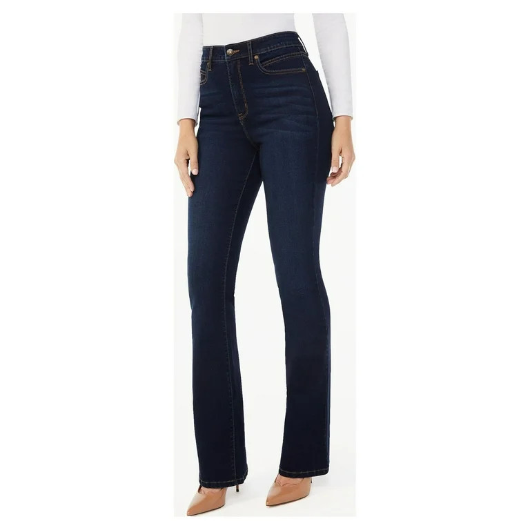 Sofia Jeans Women's Marisol Curvy Bootcut Super High Rise Jeans, 32.5" Inseam, Sizes 0-20 - Walma... | Walmart (US)