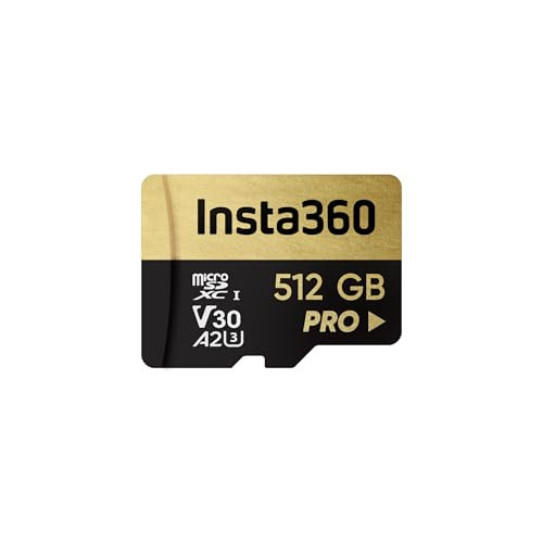 Insta360 512GB PRO microSDXC Memory Card, V30, A2, UHS-I, 90 MB/s Read/Write Speed | Amazon (US)
