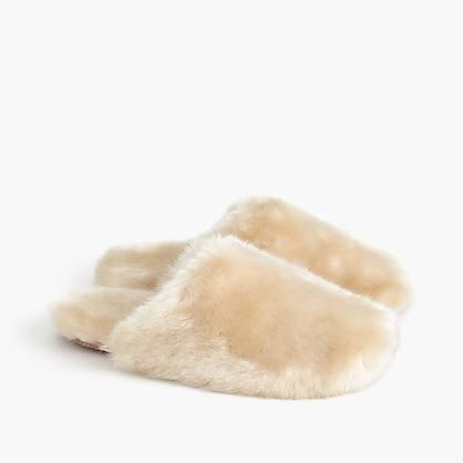 Fuzzy slippers | J.Crew US
