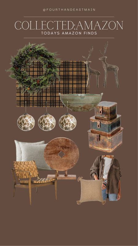 collected // todays amazon finds 

holiday 
holiday decor
holiday roundup
shelf decor 
leather chair
mcgee 
mcgee dupe
amber interiors dupe 
amazon finds 

#LTKhome #LTKfindsunder100