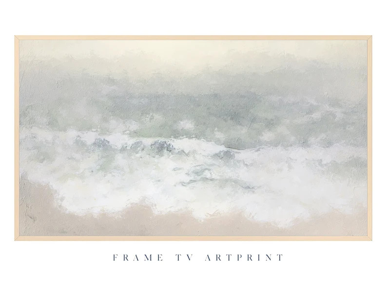 Samsung Frame TV Art File sea Waves Modern - Etsy | Etsy (US)