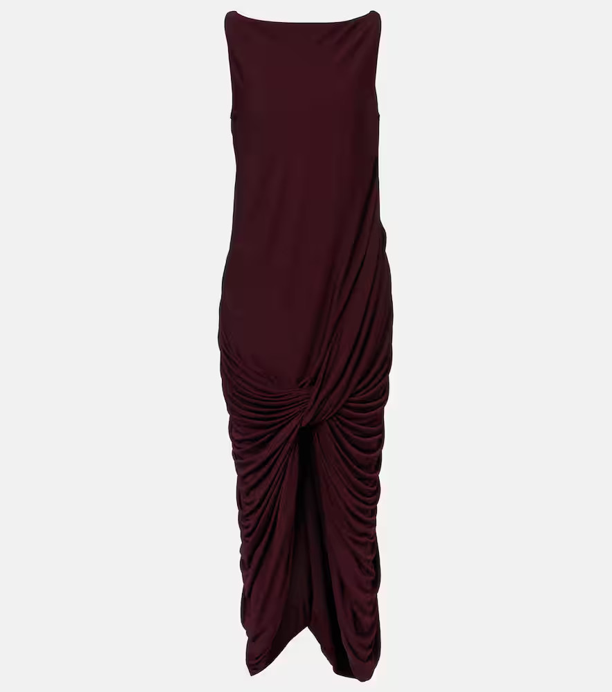 Loewe Draped jersey midi dress | Mytheresa (INTL)