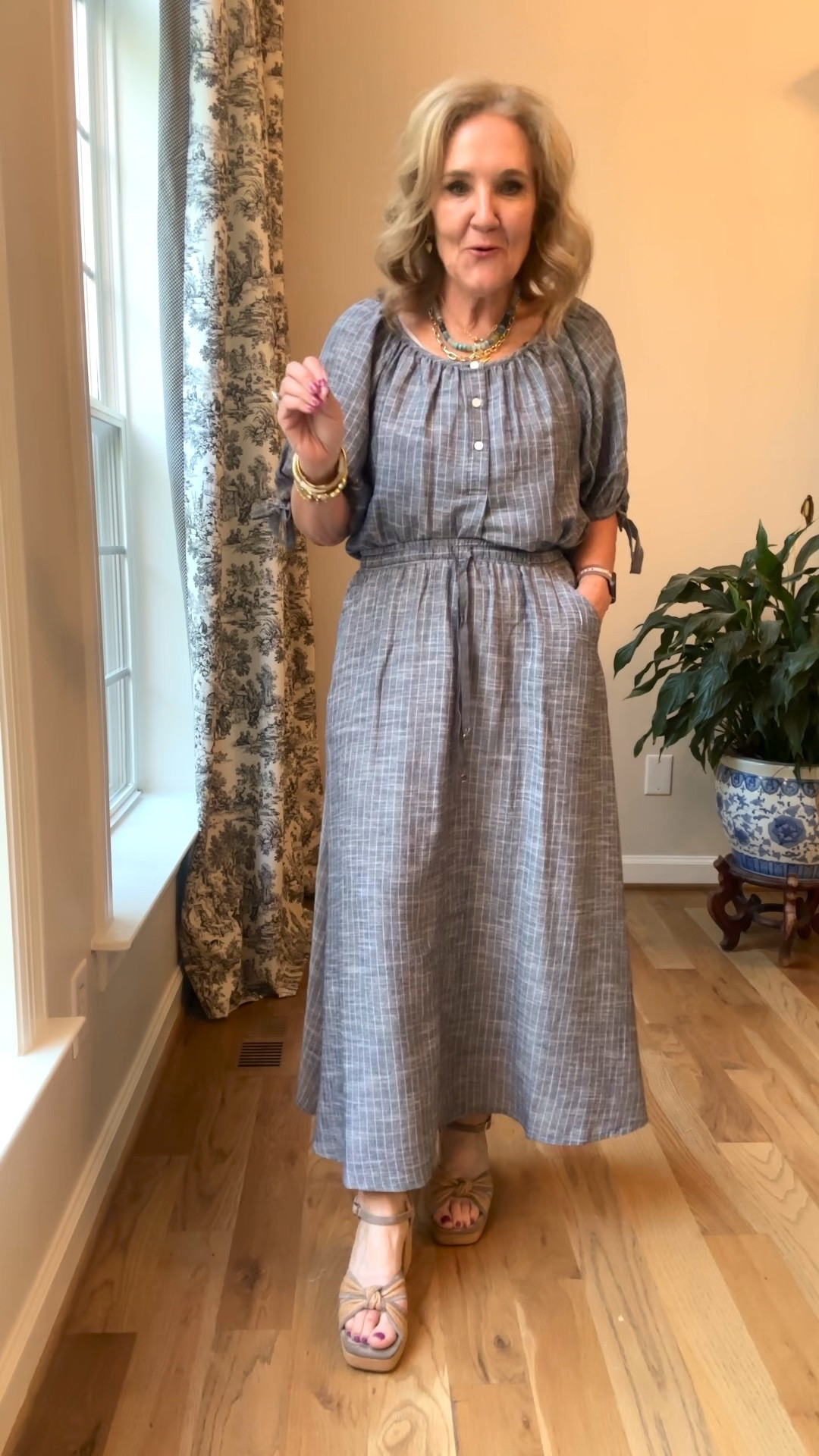 Two pieces by Nordstrom rack. Wearing a medium. 

Linen skirt linen top Nordstrom rack 

#LTKMidsize #LTKOver40 #LTKFindsUnder50