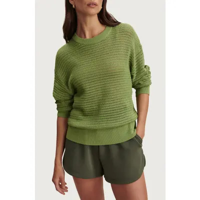 Varley Kershaw Crewneck Sweater in Moonlight at Nordstrom, Size Large | Nordstrom
