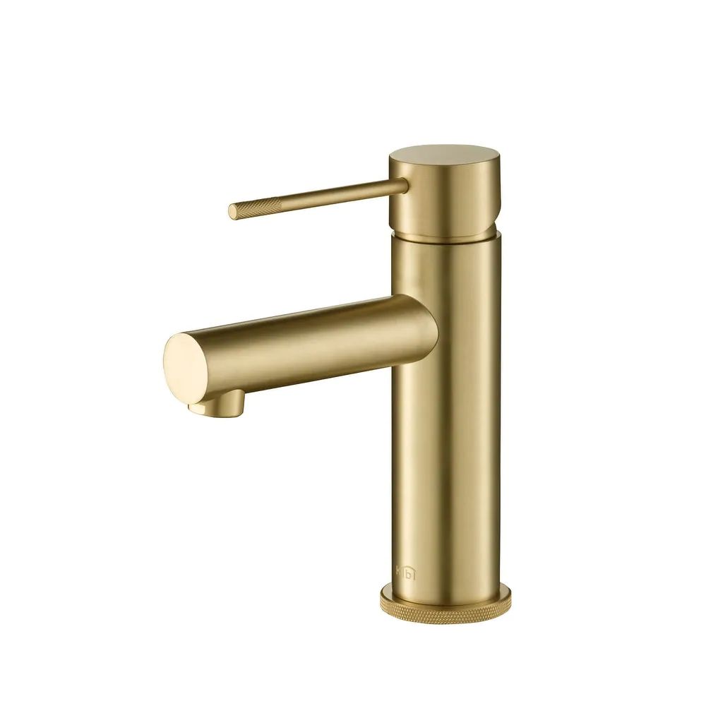 Luxury Solid Brass Single Hole Bathroom Faucet - Overstock - 31950313 | Bed Bath & Beyond