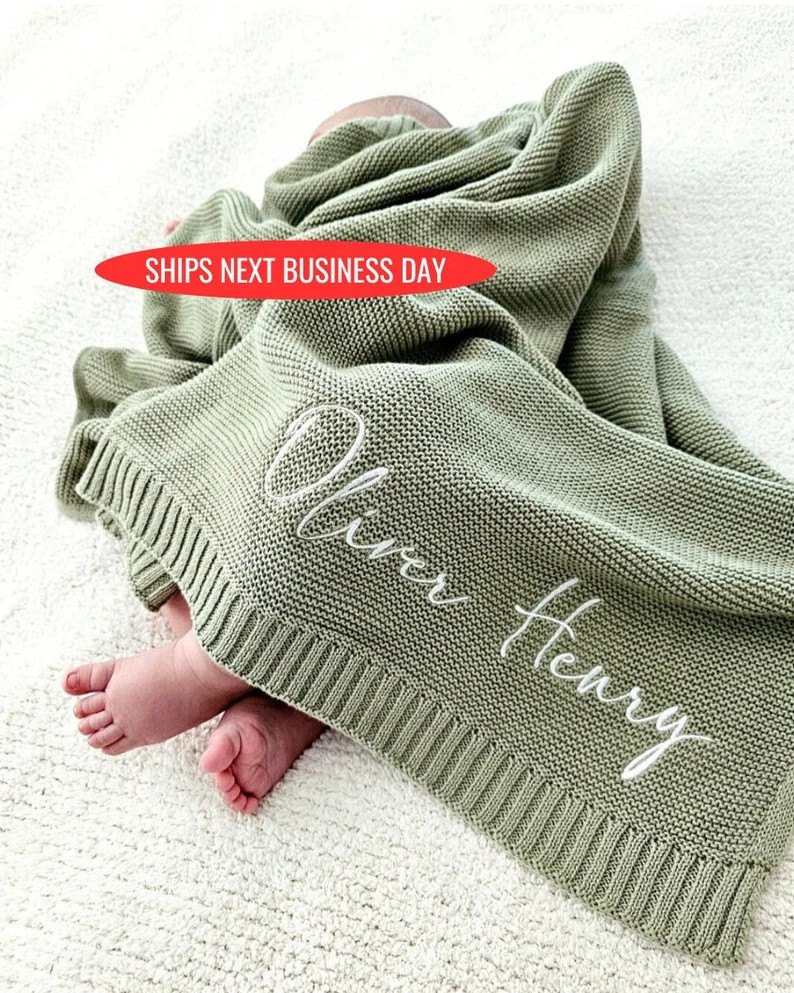 Baby Blanket, Baby Gift, Newborn Gift, Personalized Name, Stroller Blanket, Newborn Baby Gift, So... | Etsy (US)