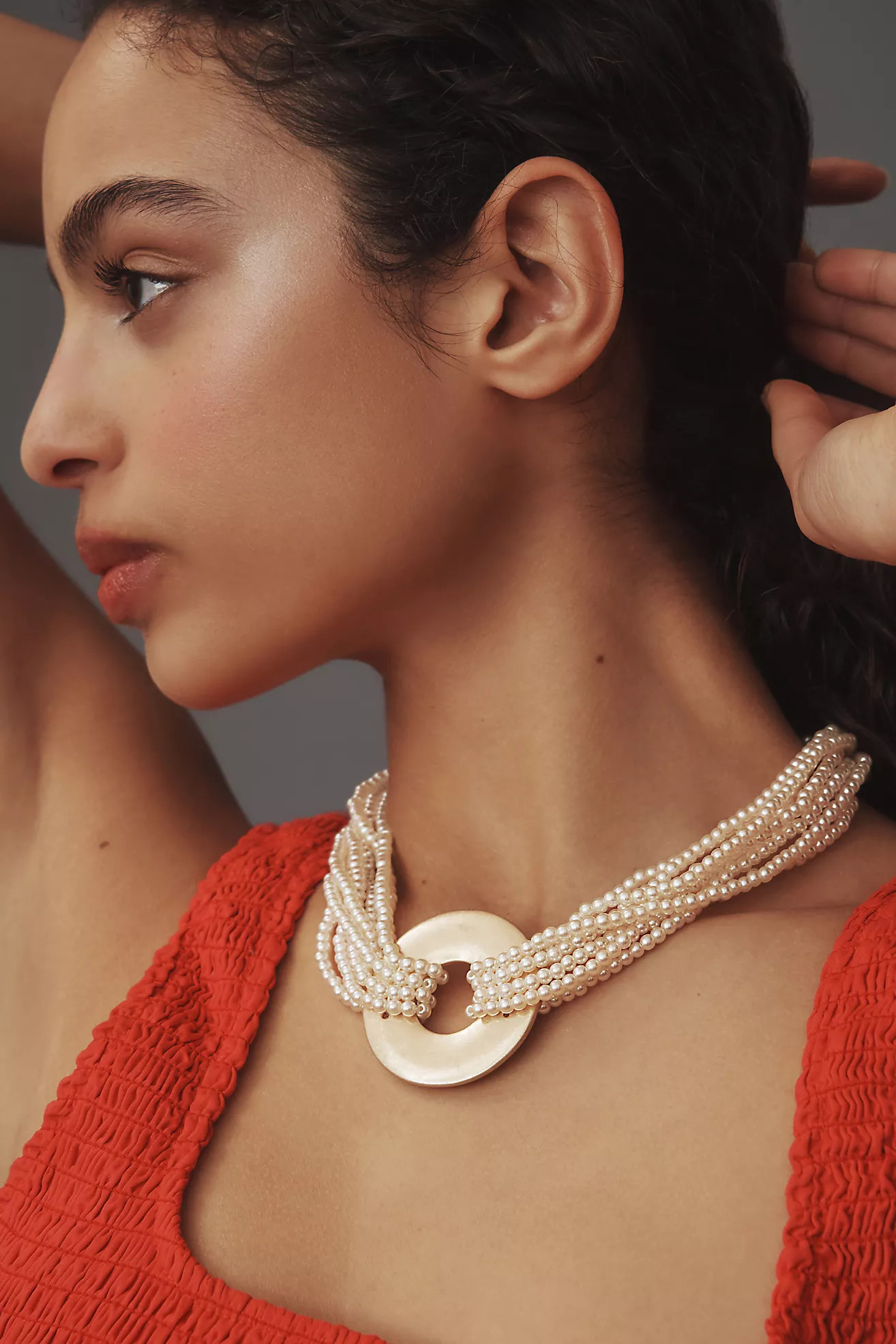 Layered Pearl Collar Necklace | Anthropologie (US)