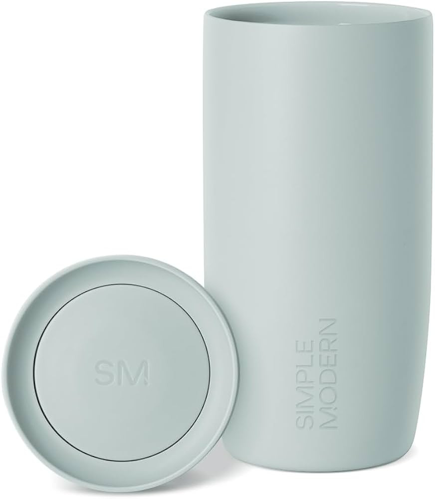 Simple Modern Travel Coffee Mug Tumbler with 360° Lid | Ceramic-Lined Insulated Stainless Steel ... | Amazon (US)