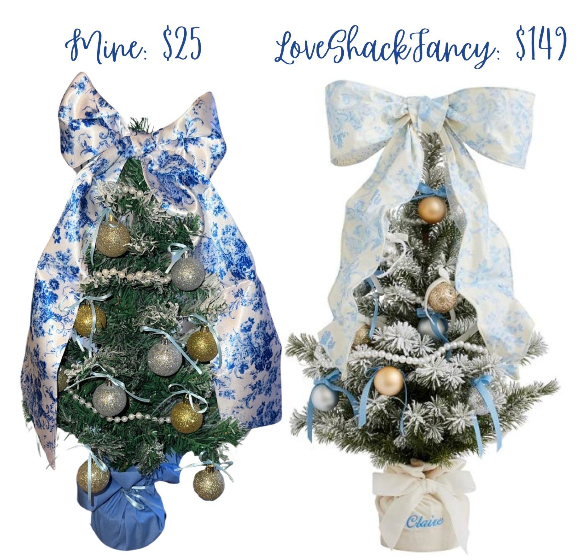 DIY LoveShackFancy mini Christmas tree like the one from Pottery Barn Teen because there is no way on God’s green earth I’m spending $150 on a 2 foot tree 😅😅 I think it turned out perfect! What do yall think?! Would you try to DIY this coquette LoveShackFancy Christmas tree? Or would you rather save yourself the work and pay full price? #loveshackfancy #diydecor #christmastree #christmasdecor #minichristmastree #coquetteaesthetic #coquettecore #coquettechristmas 

#LTKSeasonal #LTKHoliday #LTKGiftGuide