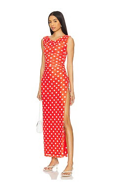 MORE TO COME Cora Maxi Dress in Red & White from Revolve.com | Revolve Clothing (Global)