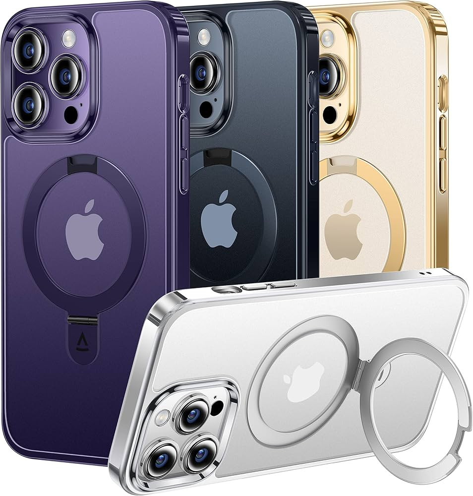 Alphex Magnetic Invisible Stand Case for iPhone 14 Pro Max [Look as Bare iPhone][Compatible with ... | Amazon (US)