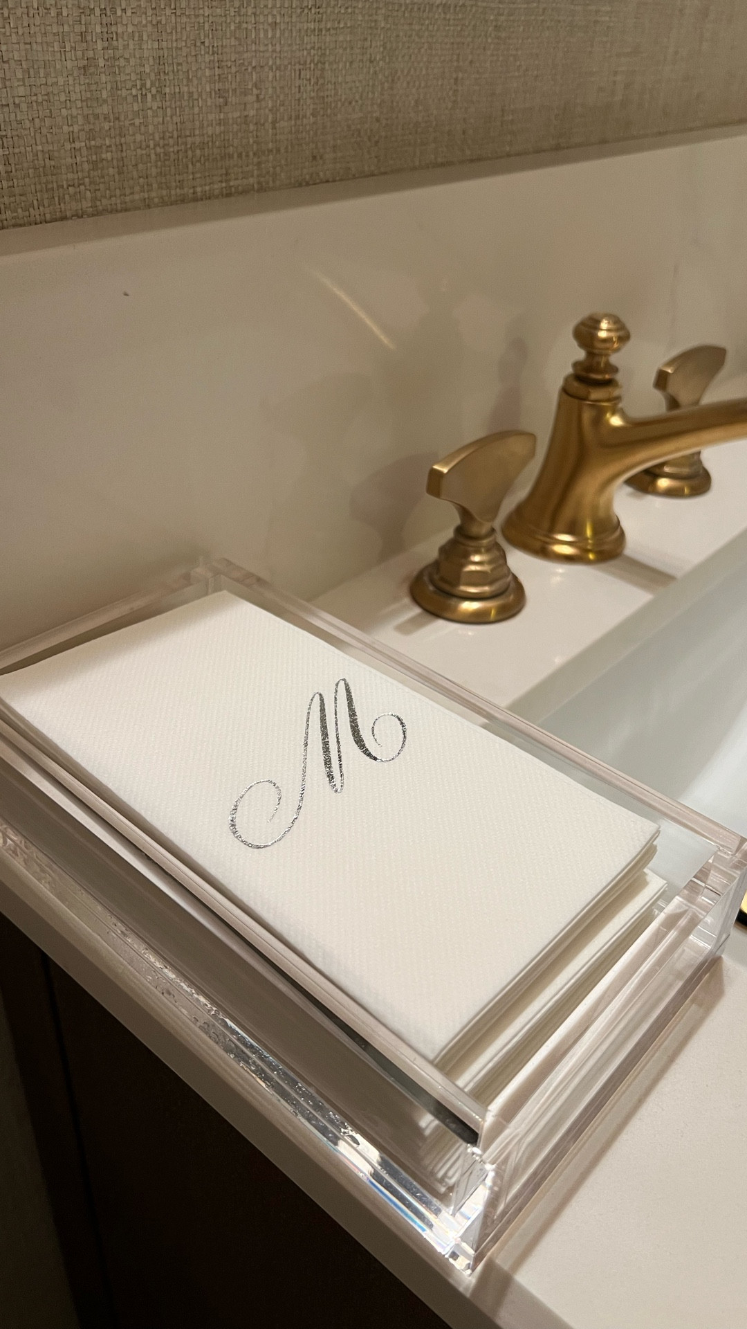 This acrylic tray and disposable hand towels from Amazon are perfect for the bathroom. You can personalize the hand towels to get your monogram on them. Great for powder rooms.

#LTKGiftGuide #LTKFindsUnder50 #LTKHome