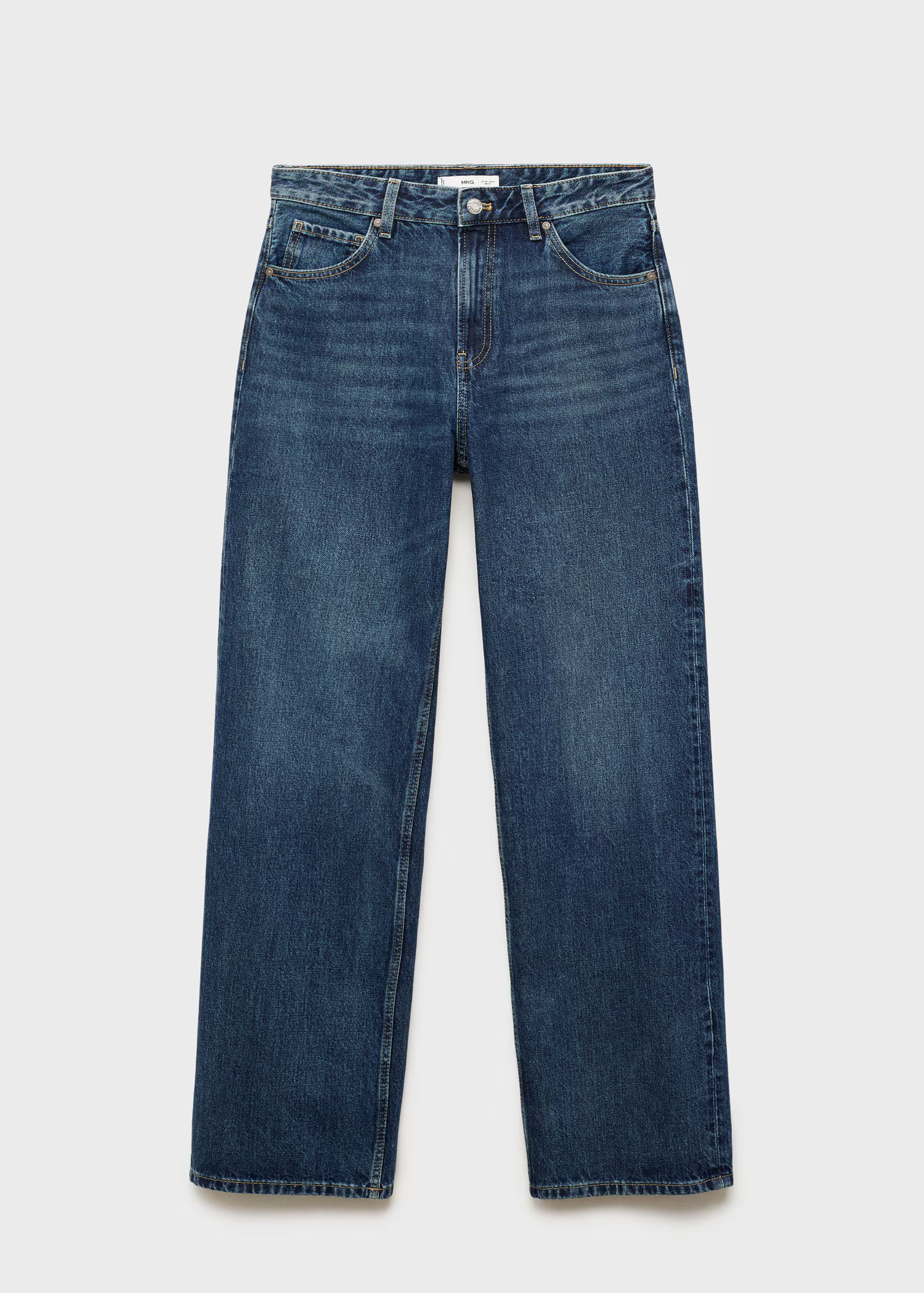 Miami medium-rise straight-fit jeans | Mango EU