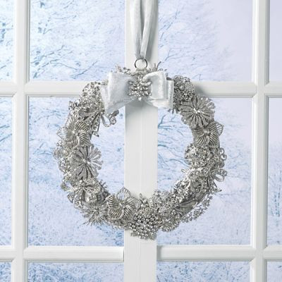 Crystal Opulence Broach Wreath | Frontgate