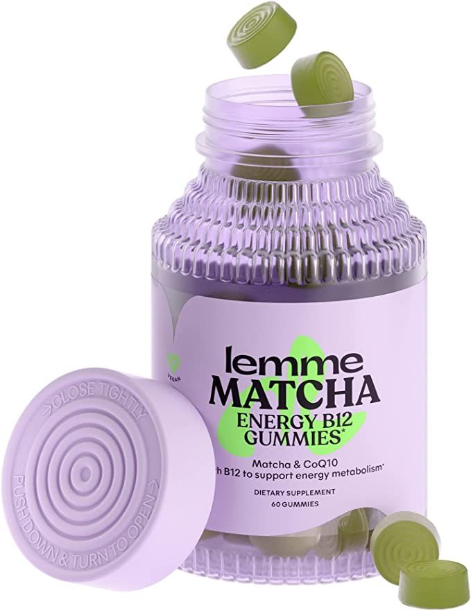 Lemme Matcha Superfood Energy Gummies with Methyl B12, Organic Matcha Green Tea, Antioxidant CoQ1... | Amazon (US)