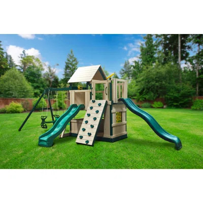 Congo Safari Lookout and Climber Swing Set | Wayfair North America